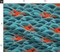 Nautical Whimsical Waves Blue Orange Custom Printed Fabric by Spoonflower Various Fabrics by the Yard or Fat Quarter